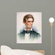 Portrait Young Abraham Lincoln Wall Decal Design 2