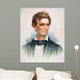 Portrait Young Abraham Lincoln Wall Decal Design 2