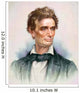 Portrait Young Abraham Lincoln Wall Decal Design 2