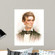 Portrait Young Abraham Lincoln Wall Decal Design 1