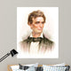 Portrait Young Abraham Lincoln Wall Decal Design 1