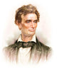 Portrait Young Abraham Lincoln Wall Decal Design 1