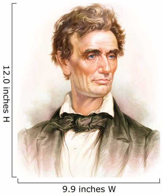 Portrait Young Abraham Lincoln Wall Decal Design 1