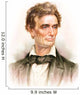 Portrait Young Abraham Lincoln Wall Decal Design 1