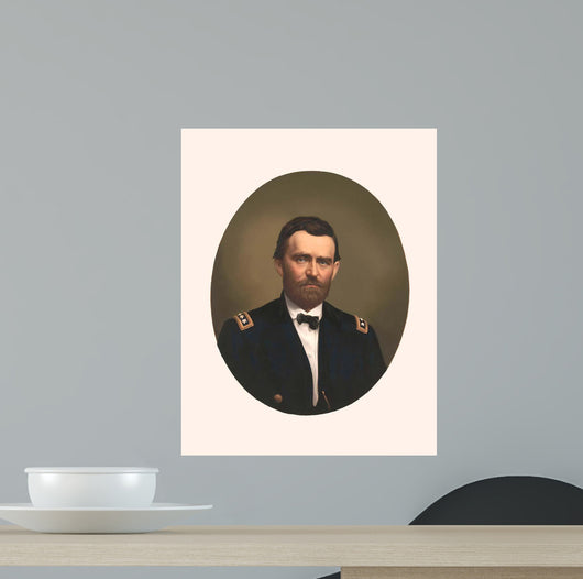 Oval Portrait Major General Wall Decal Design 3