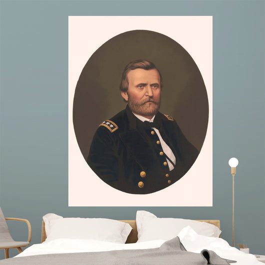 Oval Portrait Major General Wall Decal Design 2