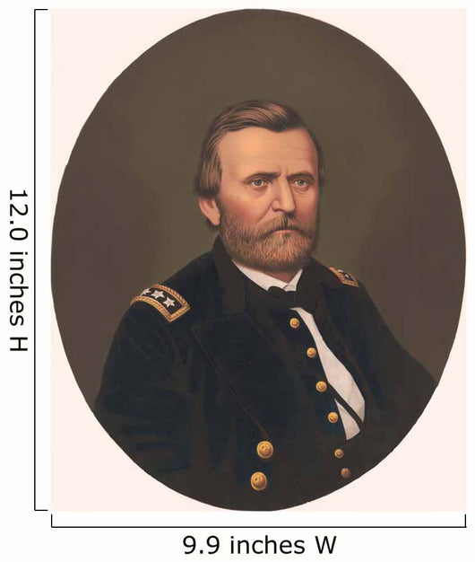 Oval Portrait Major General Wall Decal Design 2