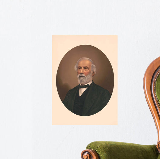Oval Portrait Robert E Wall Decal