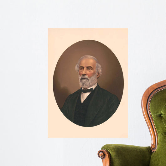 Oval Portrait Robert E Wall Decal