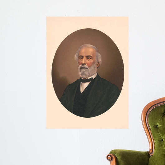 Oval Portrait Robert E Wall Decal