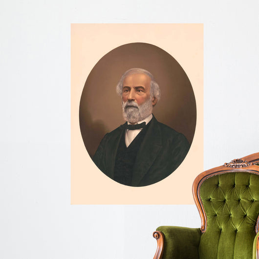 Oval Portrait Robert E Wall Decal