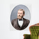 Head-and-shoulders Portrait Ulysses S Wall Decal Design 2
