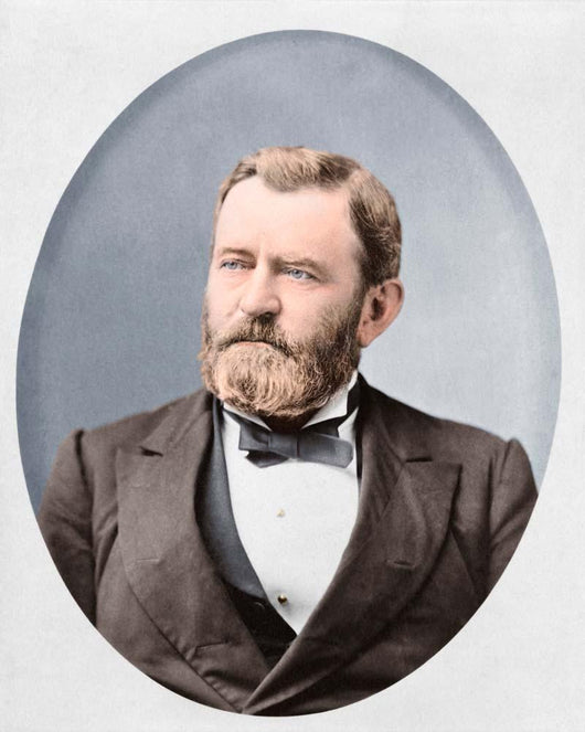 Head-and-shoulders Portrait Ulysses S Wall Decal Design 2