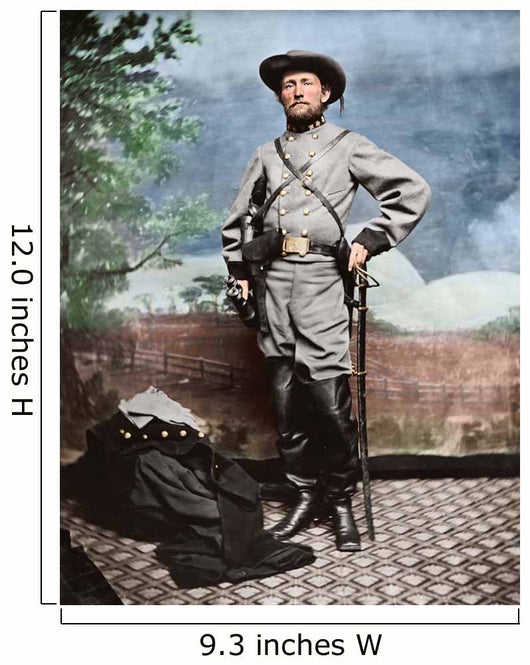 Confederate Army Colonel John Wall Decal Design 2