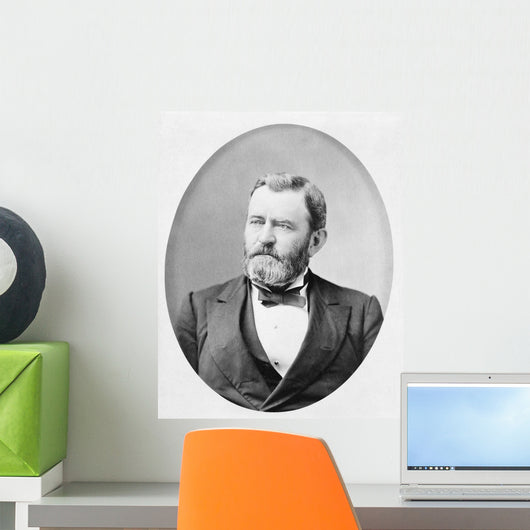 Head-and-shoulders Portrait Ulysses S Wall Decal Design 1