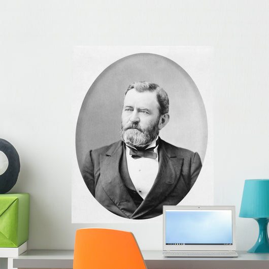 Head-and-shoulders Portrait Ulysses S Wall Decal Design 1