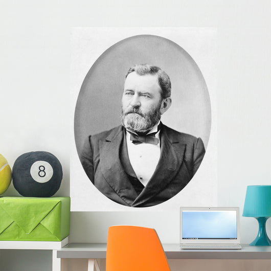 Head-and-shoulders Portrait Ulysses S Wall Decal Design 1
