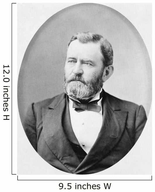 Head-and-shoulders Portrait Ulysses S Wall Decal Design 1