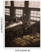 Working Locomotive 40th Street Wall Decal