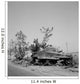 Wreckage General Sherman Tank Wall Decal