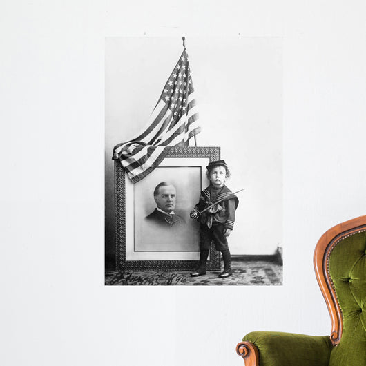 Boy Sailor Uniform Standing Wall Decal