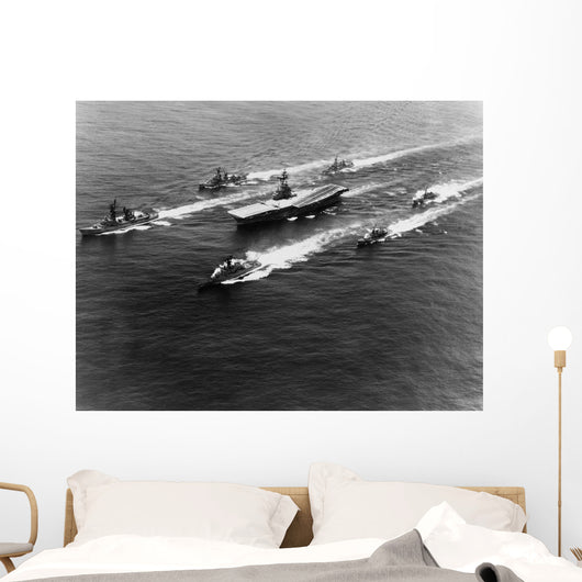 Uss Yorktown Surrounded Her Wall Decal