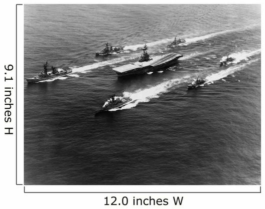 Uss Yorktown Surrounded Her Wall Decal