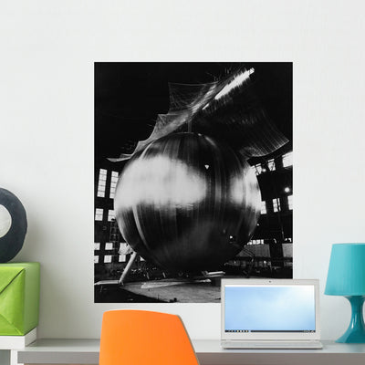 Nasa Echo Ii Balloon Wall Decal shown on a wall