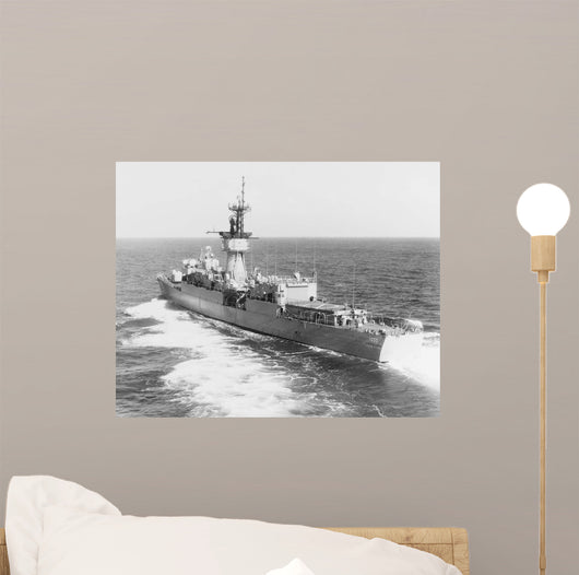 Escort Ship Uss Hepburn Wall Decal Design 2