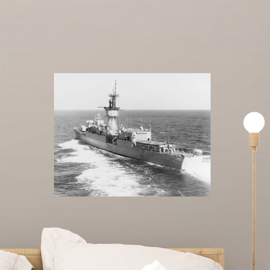 Escort Ship Uss Hepburn Wall Decal Design 2