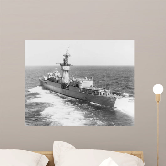 Escort Ship Uss Hepburn Wall Decal Design 2