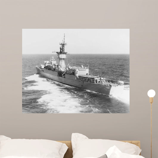 Escort Ship Uss Hepburn Wall Decal Design 2