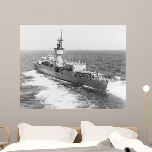 Escort Ship Uss Hepburn Wall Decal Design 2