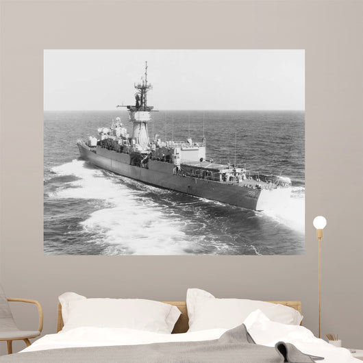 Escort Ship Uss Hepburn Wall Decal Design 2