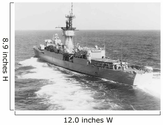 Escort Ship Uss Hepburn Wall Decal Design 2
