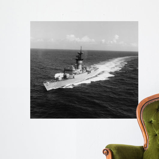 Escort Ship Uss Hepburn Wall Decal Design 1