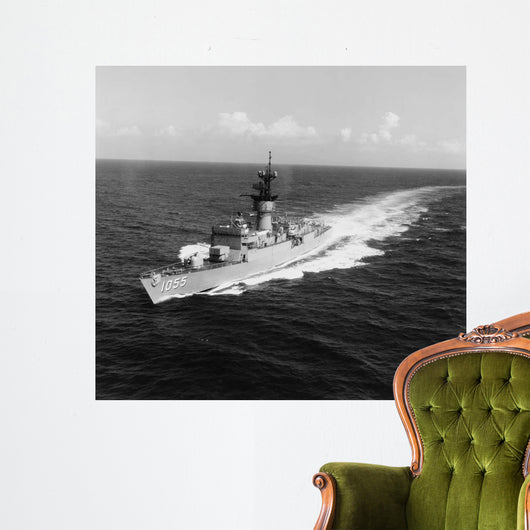 Escort Ship Uss Hepburn Wall Decal Design 1