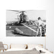 Uh-2 Seasprite Helicopter Lands Wall Decal