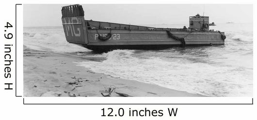 Landing Craft Beaches to Wall Decal