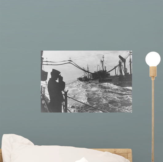 Crewman Snaps Photo Uss Wall Decal