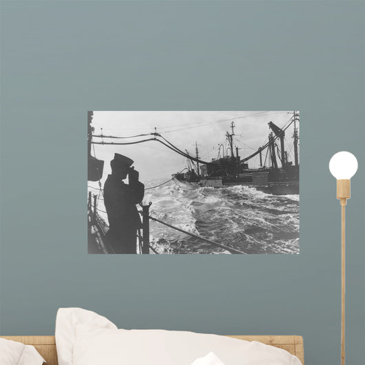 Crewman Snaps Photo Uss Wall Decal
