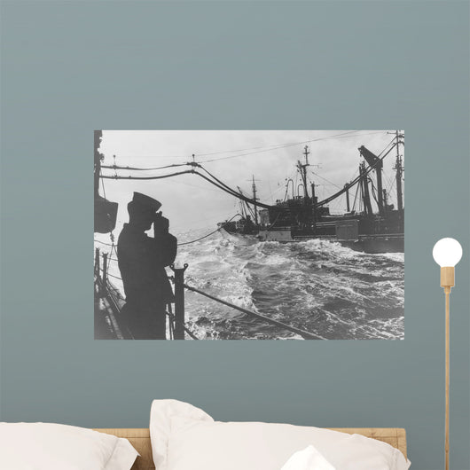 Crewman Snaps Photo Uss Wall Decal