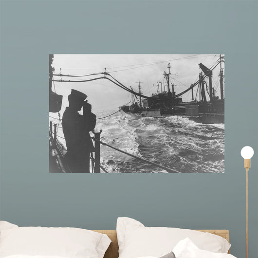 Crewman Snaps Photo Uss Wall Decal