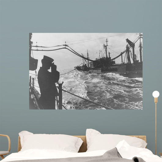 Crewman Snaps Photo Uss Wall Decal