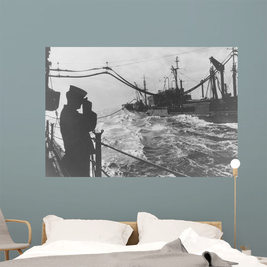 Crewman Snaps Photo Uss Wall Decal
