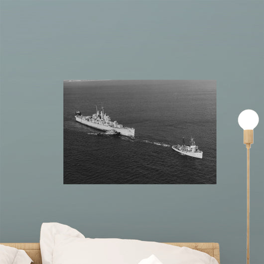 Ex-uss Vincennes Is Towed Wall Decal