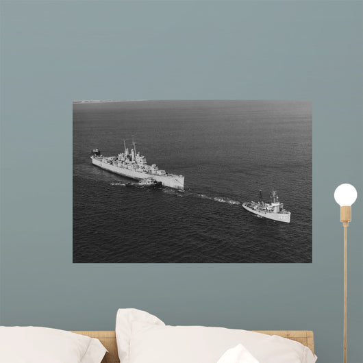 Ex-uss Vincennes Is Towed Wall Decal