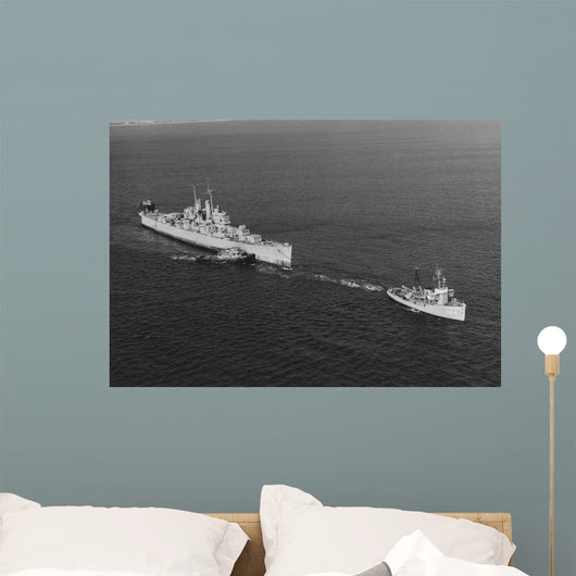 Ex-uss Vincennes Is Towed Wall Decal