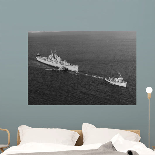 Ex-uss Vincennes Is Towed Wall Decal