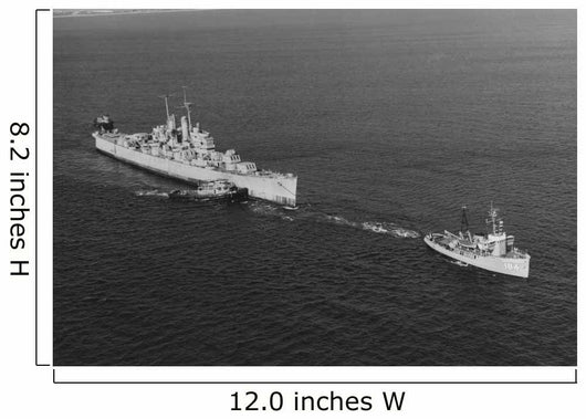 Ex-uss Vincennes Is Towed Wall Decal